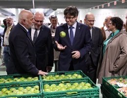 Carles Puigdemont en la Inauguració del nou magatzem del Grup Bonpreu