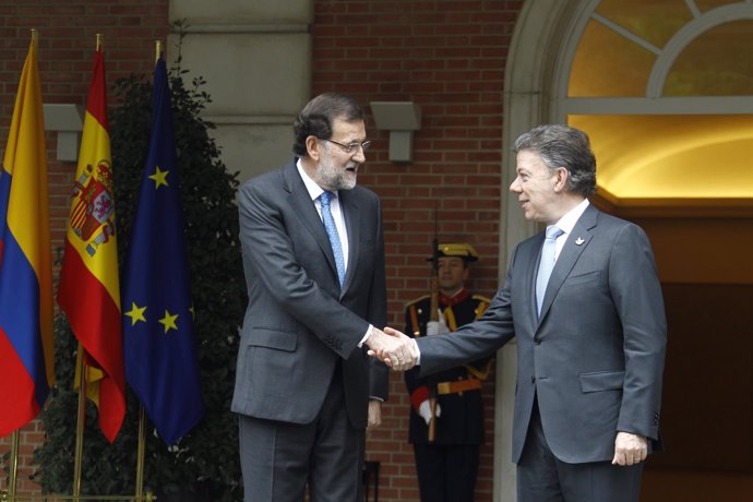 Mariano Rajoy y Juan Manuel Santos