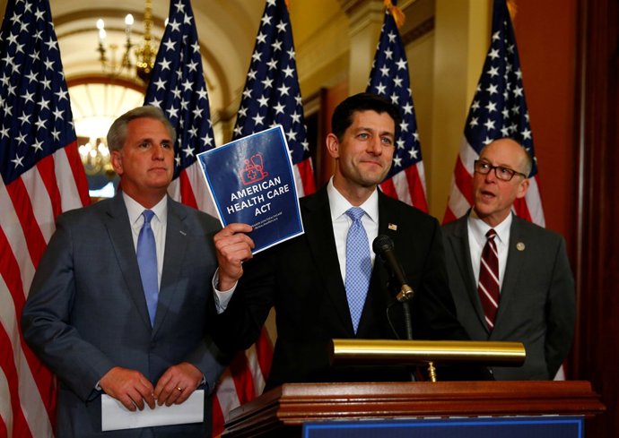 El republicano Paul Ryan habla sobre la derogación del Obamacar