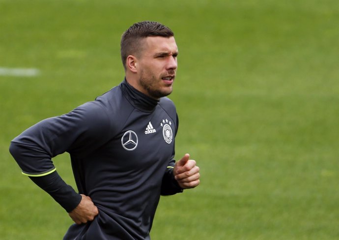 Lukas Podolski con Alemania
