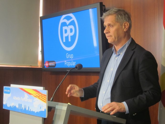 El líder del PP a l'Ajuntament de Barcelona, Alberto Fernández