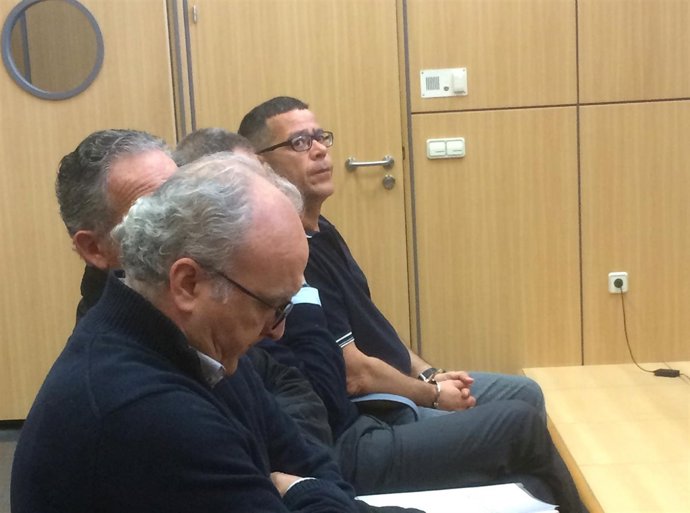 Roca (izq) junto a los hermanos Sena y Ros