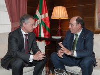Ignacio Galán se reúne con el lehendakari y le ratifica el "compromiso" de Iberdrola con Euskadi 