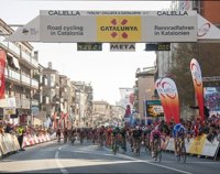 Cimolai sorprende a Bouhanni y Greipel para ser el primer líder de la Volta