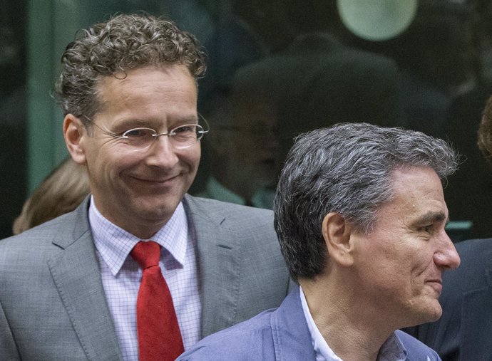 Euclid Tsakalotos y Jeroen Dijsselbloem