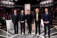 Emmanuel Macron, el candidato más convincente durante el debate presidencial de Francia