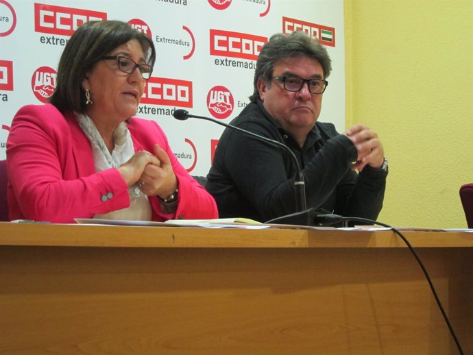 Sánchez y Carretero en rueda de prensa                 