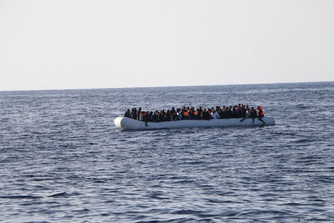 Rescate de inmigrantes en el Mediterráneo