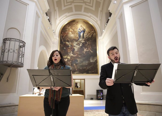 Intérpretes de Gradualia en la presentación del programa de música sacra