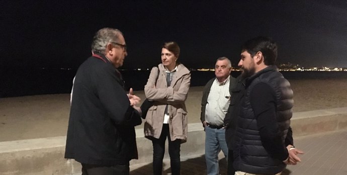 Visita de Durán a la Playa de Palma