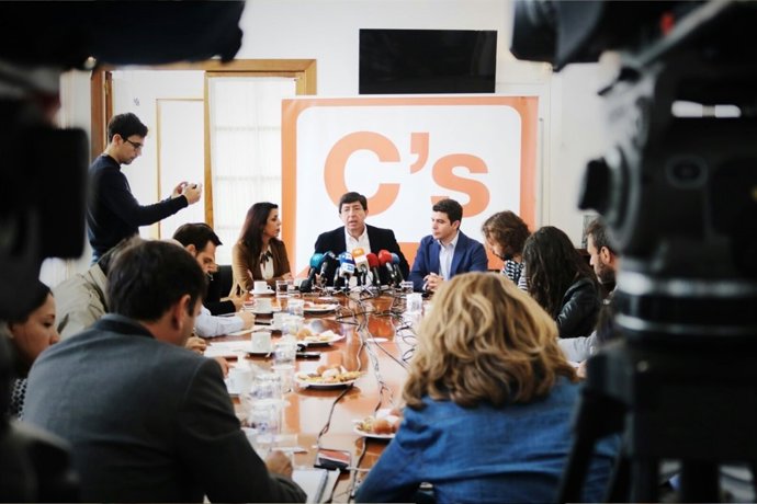 Juan Marín, hoy en un desayuno informativo