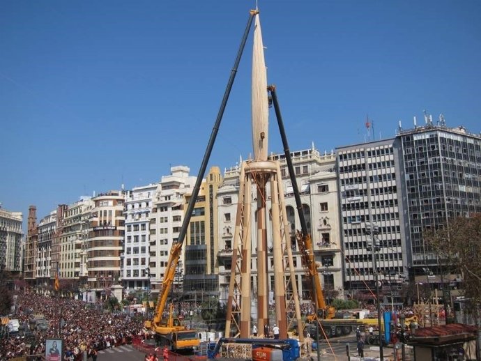 Imagen de la Falla municipal de 2017 en València 