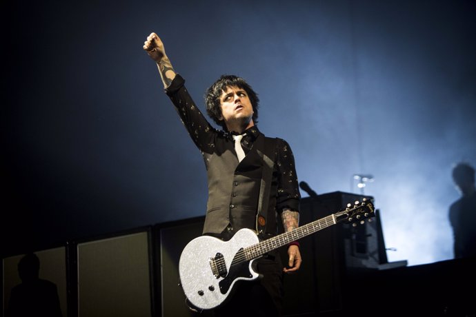 MILAN, ITALY - JANUARY 14, 2017 - Billie Joe Armstrong of the american rock band