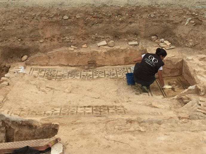 Un dels mosaics a Badalona (Barcelona)
