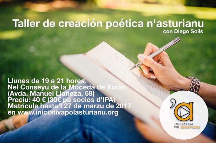 Cartel del curso de Iniciativa por Asturianu 