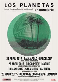 Los Planetas anuncian conciertos en Barcelona, Madrid, Valencia y Granada