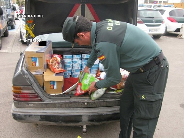 Alimentos incautados en Melilla