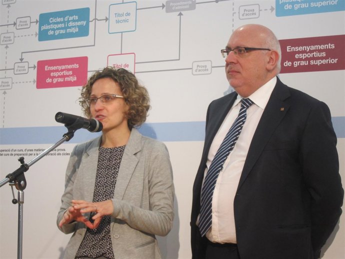 Los consellers Meritxell Ruiz y Jordi Baiget