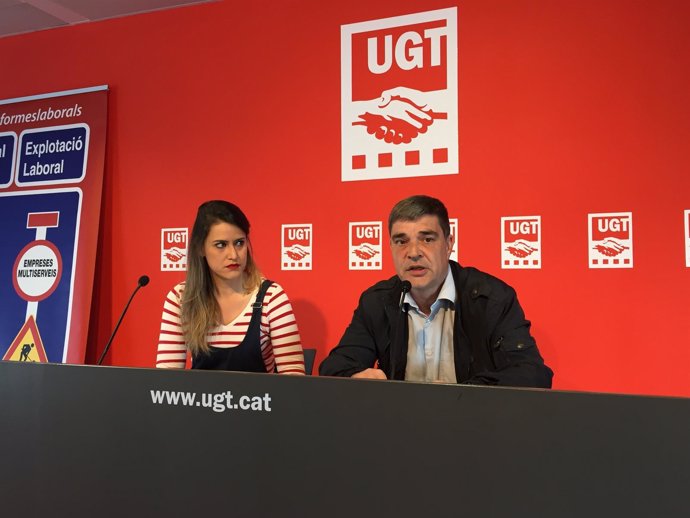 Afra Blanco y Josep Sancristòfol (UGT)