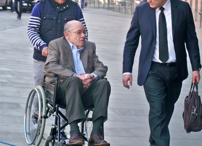 Fèlix Millet arribant al judici a la Ciutat de la Justícia en la quarta jornada