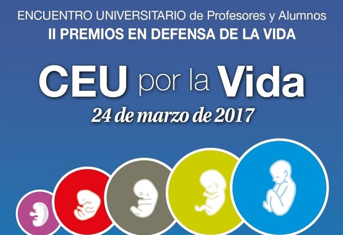 Cartel Premios CEU por la Vida 2017
