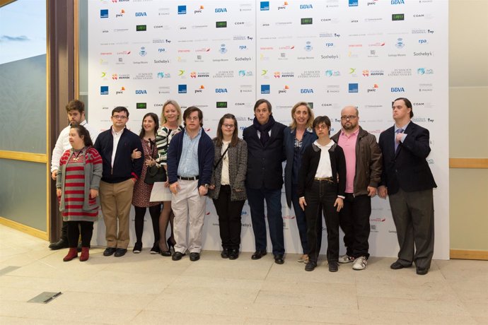 Artistas con síndrome de Down de la exposición Miradas sobre Madrid