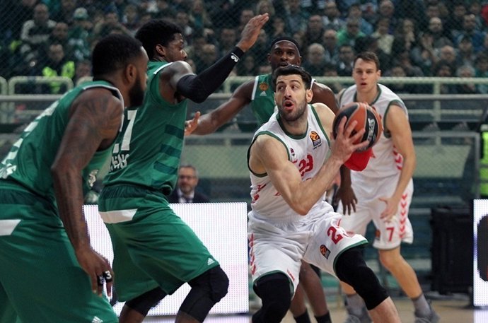Shengelia en el Panathinaikos - Baskonia