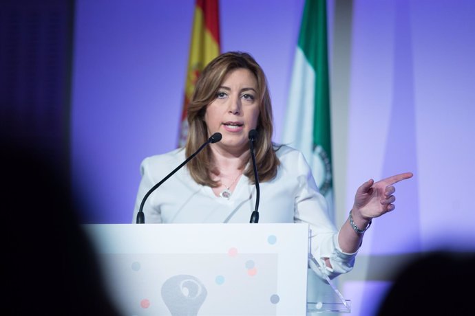 Susana Díaz interviene en la entrega de los Premios Meridiana