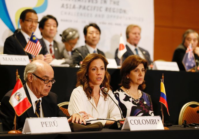 Colombia's Minister of Trade, Industry and Tourism Maria Claudia Lacouture