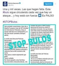 La Policía española desmiente por enésima vez el bulo sobre un posible ataque inminente en España
