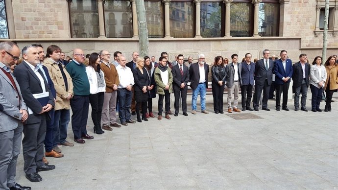 Minut de silenci de la Diputació de Barcelona per l'atemptat de Londres