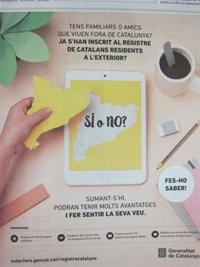 El PSC pide retirar una campaña del Govern que "incita" a registrarse para votar en un referéndum