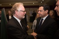 Moreno traslada el pésame del PP-A al cónsul de Reino Unido por los fallecidos en el atentado de Londres