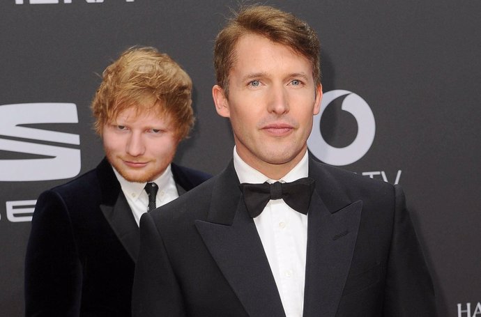 Ed Sheeran and James Blunt 52nd Golden Camera Awards in Hamburg,GERMANY -04/03/