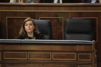 Irene Montero elige el CNI para su primera pregunta a Sáenz de Santamaría en el Congreso