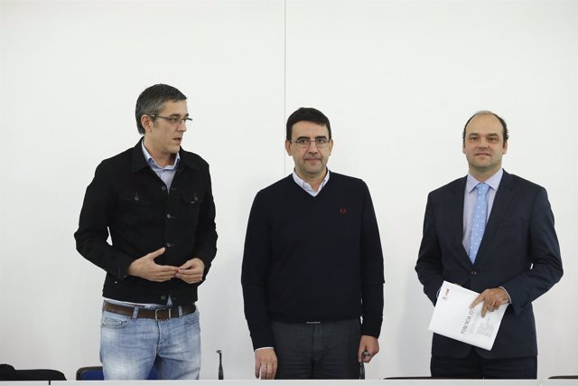 Mario Jiménez, Eduardo Madina y José Carlos Rodríguez hablan sobre los trabajos 