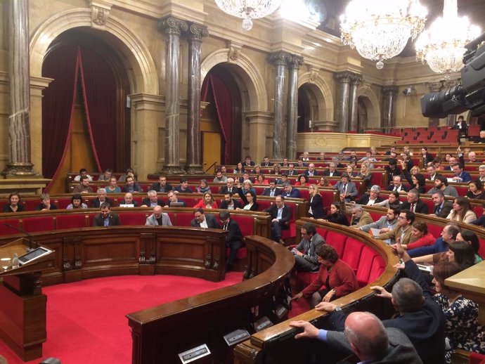 El pleno del Parlament