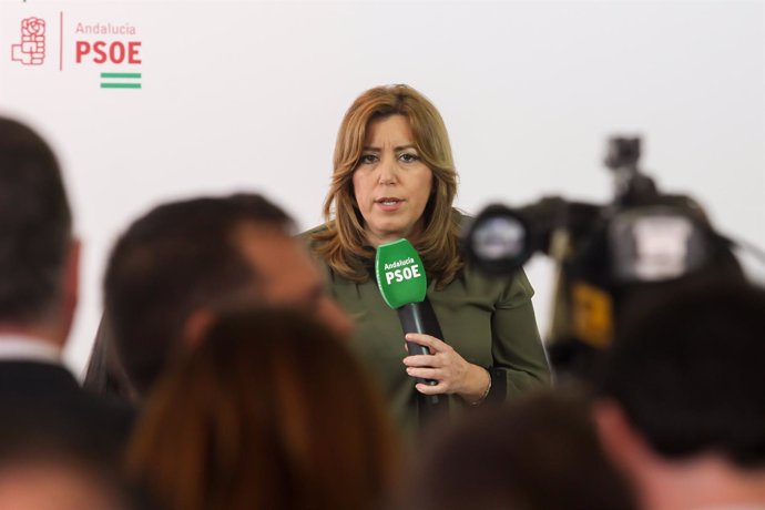 La secretaria general del PSOE-A y presidenta de la Junta, Susana Díaz