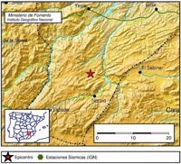 Registrado un terremoto de magnitud 2,6 en Nerpio