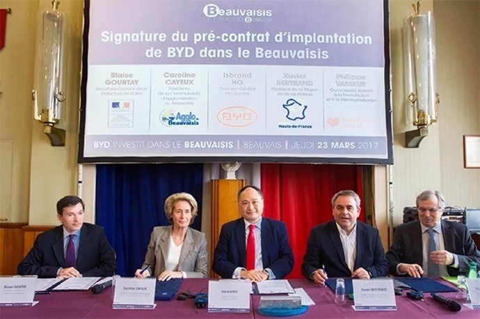 BYD construirá una nueva planta en Francia