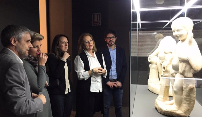 Piezas que se exponen en el Museo Arqueológico de Murcia de forma temporal