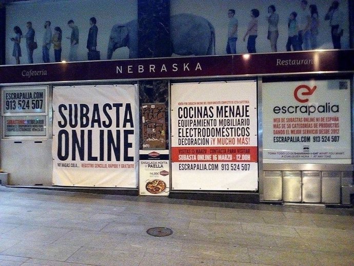 Cafetería Nebraska de Gran Vía. 