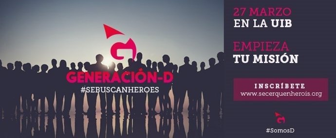 Cartel generación D semana donación de sangre UIB 2017