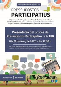 La concejala de Participación Ciudadana explicará este martes los presupuestos participativos en la UIB