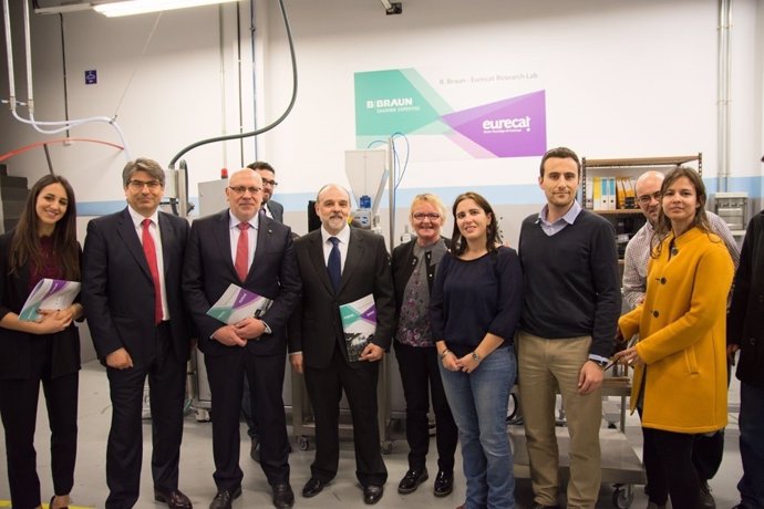El conseller Jordi Baiget, en la inauguración de un nuevo laboratorio Eurecat
