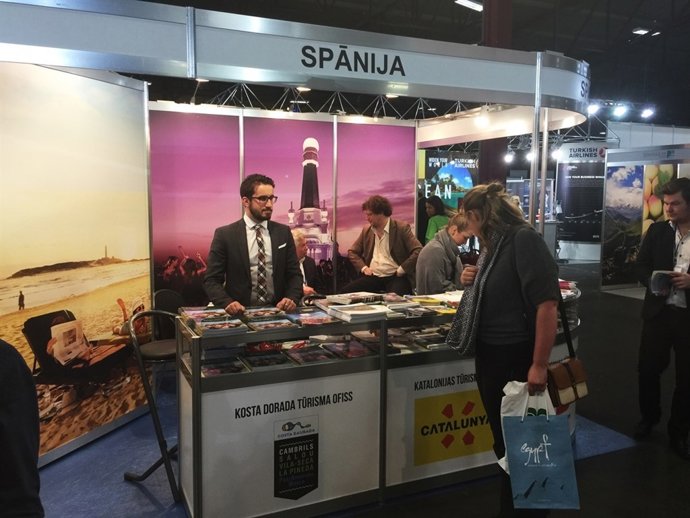 Estand de la Costa Daurada en la fira Balttour de Letònia