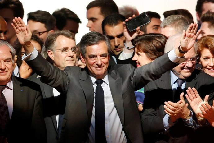 François Fillon en un acto electoral
