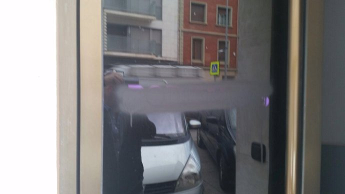 Ataque sufrido en la sede de 'Podemos' de Arnedo