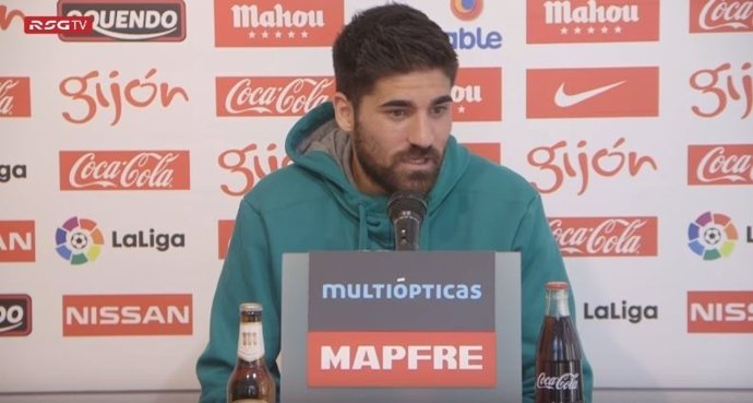 Carlos Carmona, jugador del Sporting de Gijón