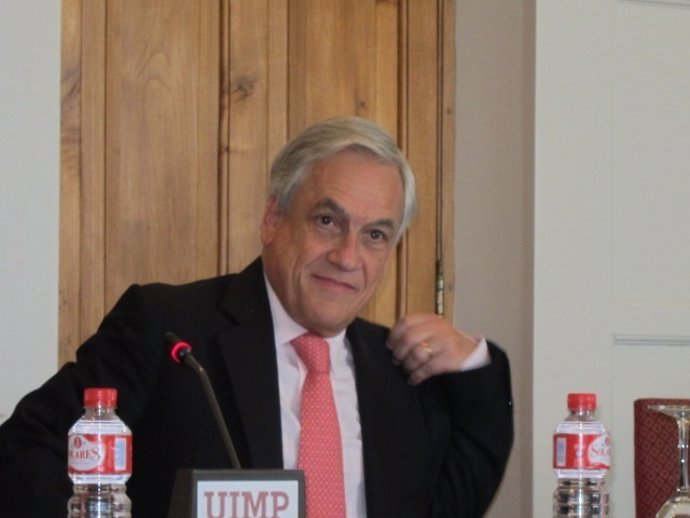 Sebastián Piñera en la UIMP en Santander
